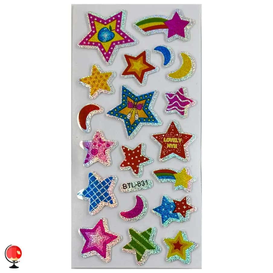 برچسب استیکر فانتزی طرح ستاره