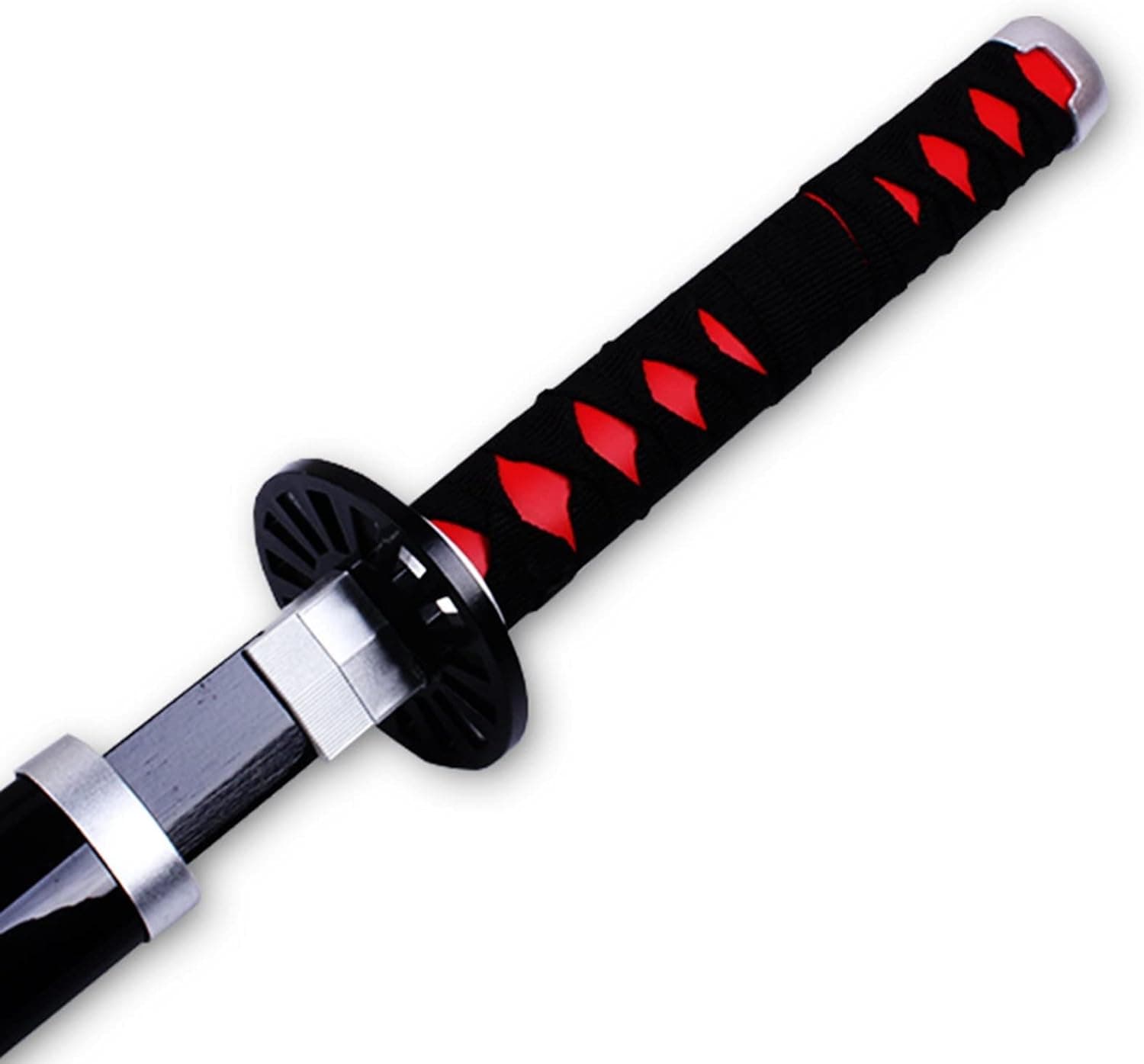شمشیر چوبی 1 متری مدل تانجیرو کامادو Tanjiro Kamado طرح شیطان کش Demon Slayer کد 02 — تصویر ۷