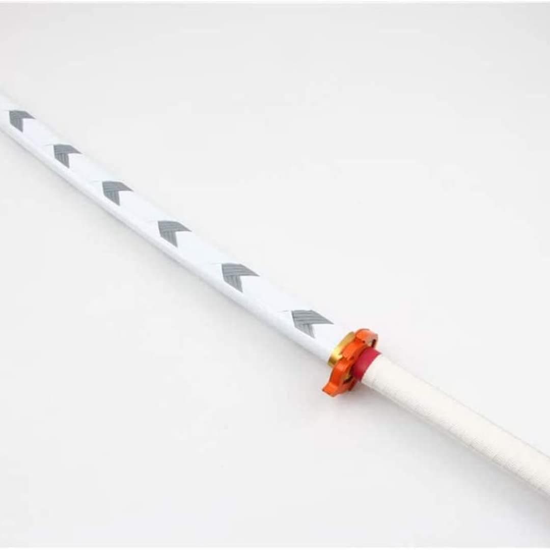 شمشیر چوبی 1 متری مدل کیوجورو رنگوکو Kyojuro Rengoku طرح شیطان کش Demon Slayer (کپی) — تصویر ۷