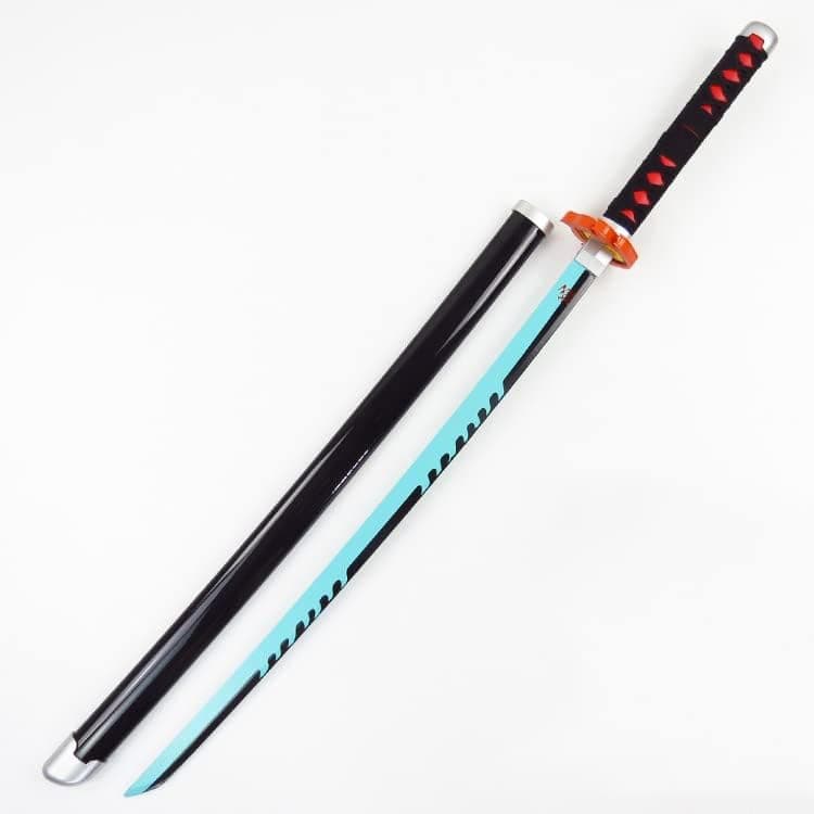 شمشیر چوبی 1 متری مدل تانجیرو کامادو Tanjiro Kamado طرح شیطان کش Demon Slayer