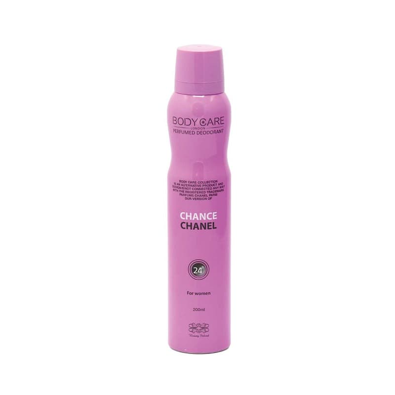 اسپری دئودورانت زنانه بادی کر مدل chance chanel حجم 200mL