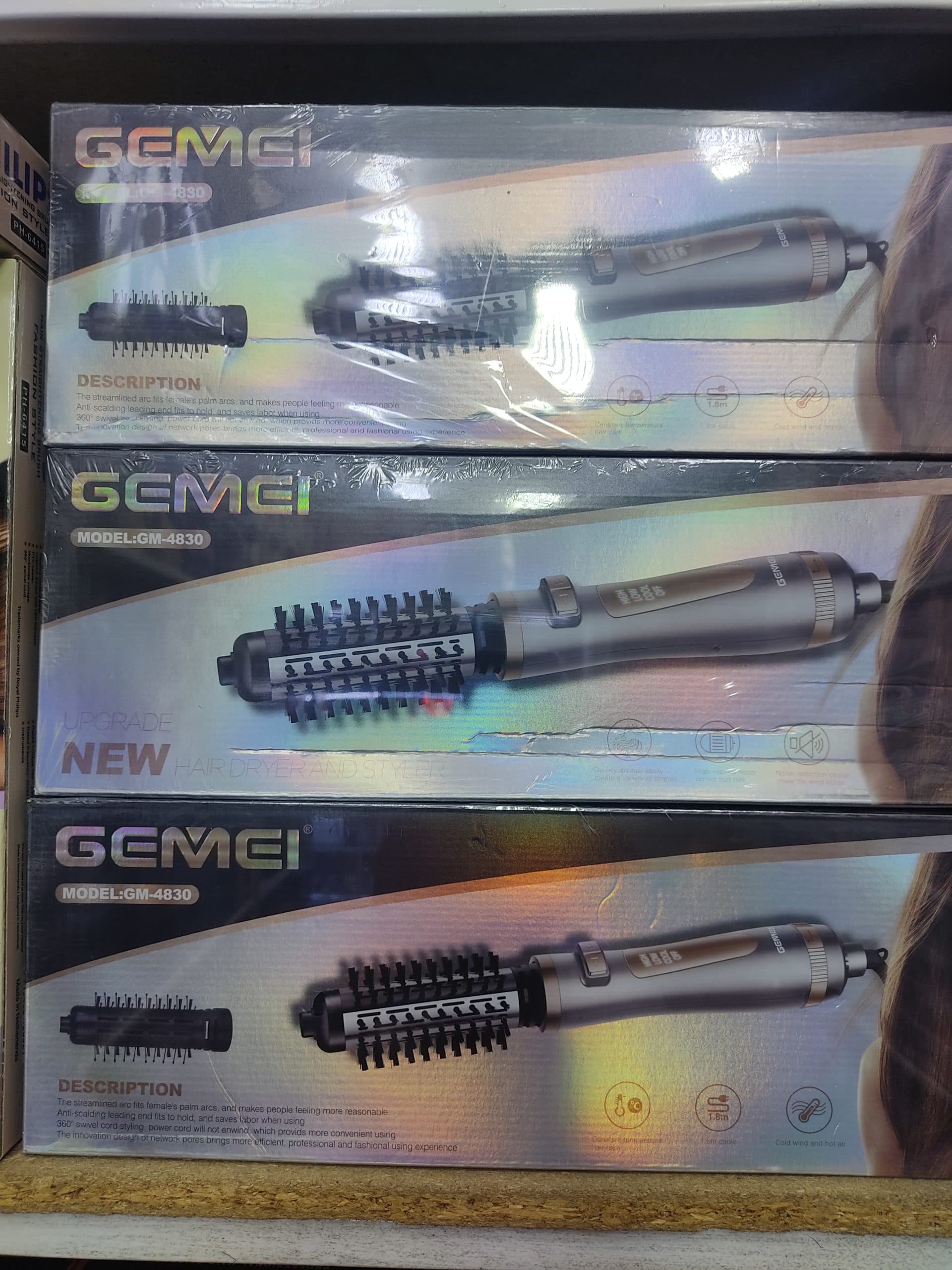 سشوار چرخشی جیمی (GEMEI) مدل 4830 اصل — تصویر ۳