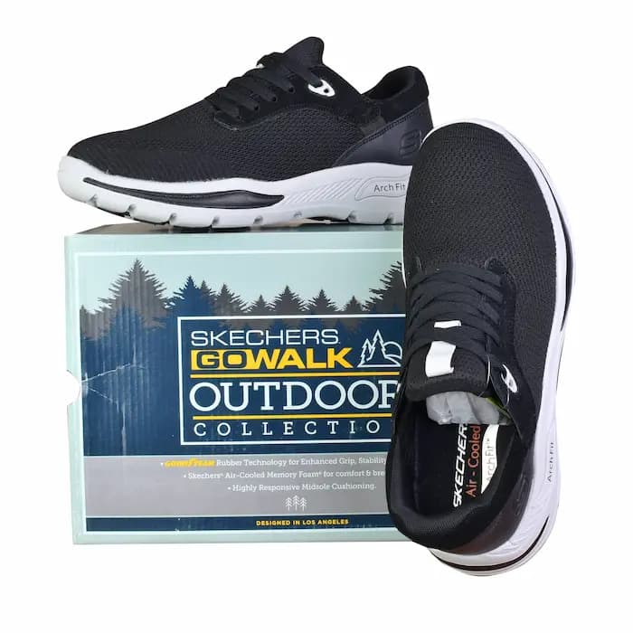 کفش پیادهروی و روزمره اسکیچرز مردانه مشکی مدل Arch Fit Air-Cooled — تصویر ۲