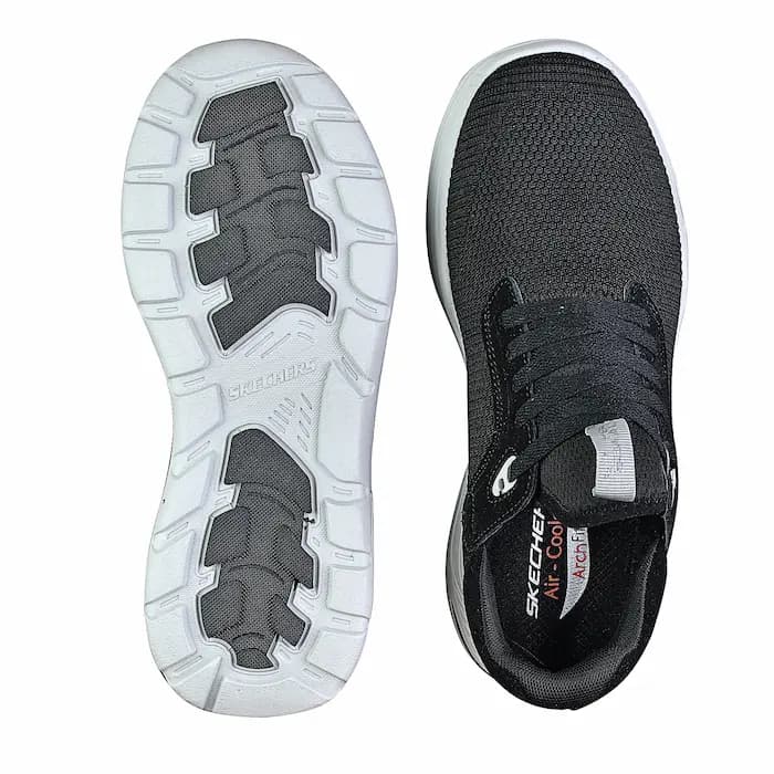 کفش پیادهروی و روزمره اسکیچرز مردانه مشکی مدل Arch Fit Air-Cooled — تصویر ۵