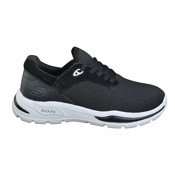 کفش پیادهروی و روزمره اسکیچرز مردانه مشکی مدل Arch Fit Air-Cooled — تصویر ۳