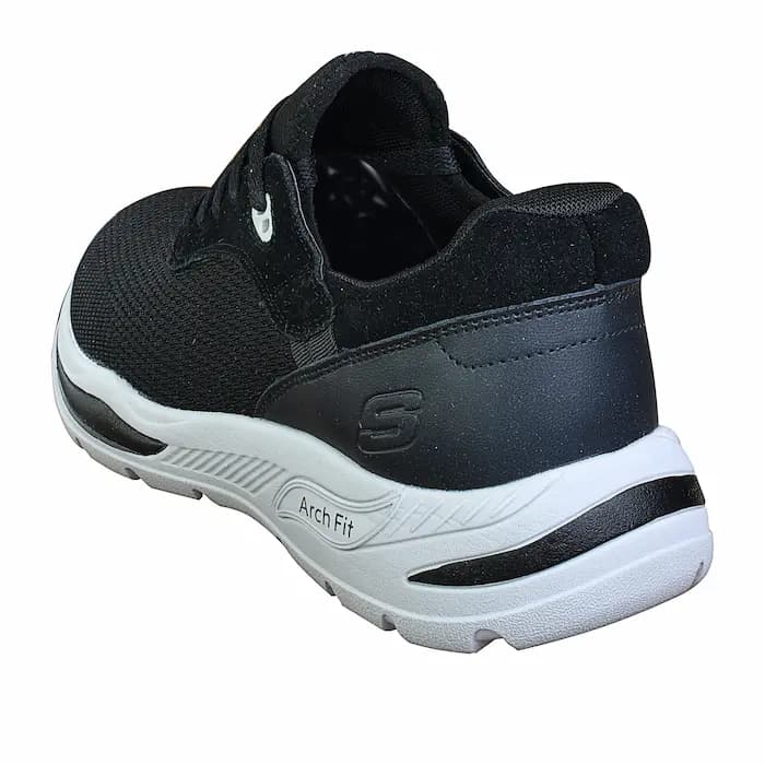 کفش پیادهروی و روزمره اسکیچرز مردانه مشکی مدل Arch Fit Air-Cooled — تصویر ۴