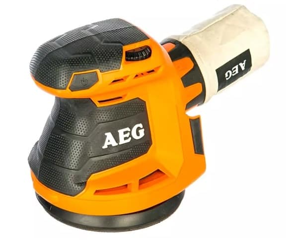 سنباده لرزان گرد AEG شارژی دیمر دار مدل BEX18-125-0 بدون باتری