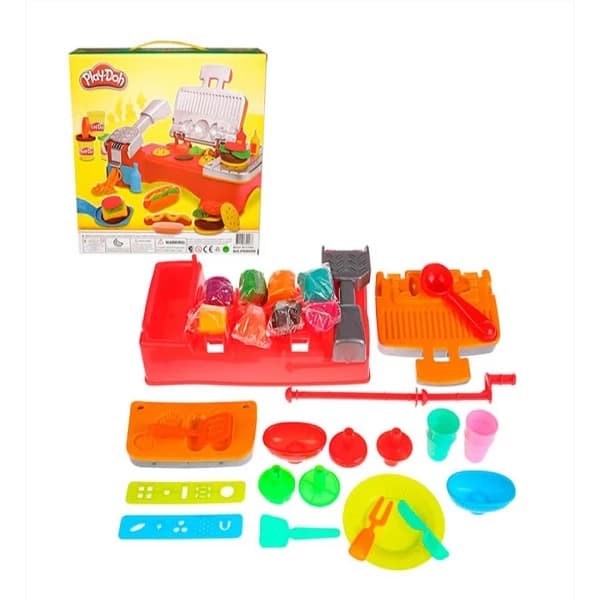 ست اسباب بازی آشپزخانه مدل فست فود ساز Play Doh کد 8608 — تصویر ۴
