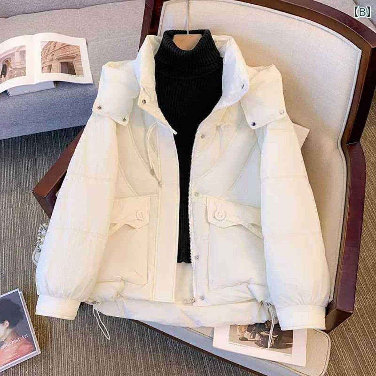 کاپشن کلاه دار پفکی فانتزی دخترانه و زنانه کد g9618