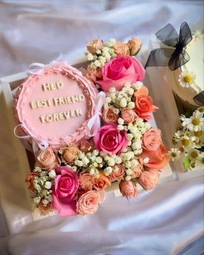 کیک تولد و گل برای تولد پسر خواهر اسفند ماهی