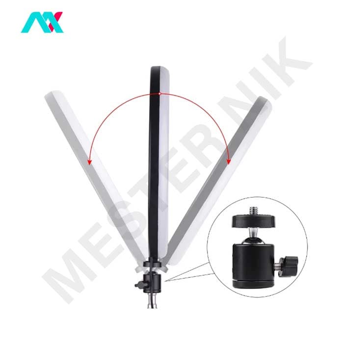 رینگ لایت 12 اینچ P-NET مدل M33 با سه پایه — تصویر ۲