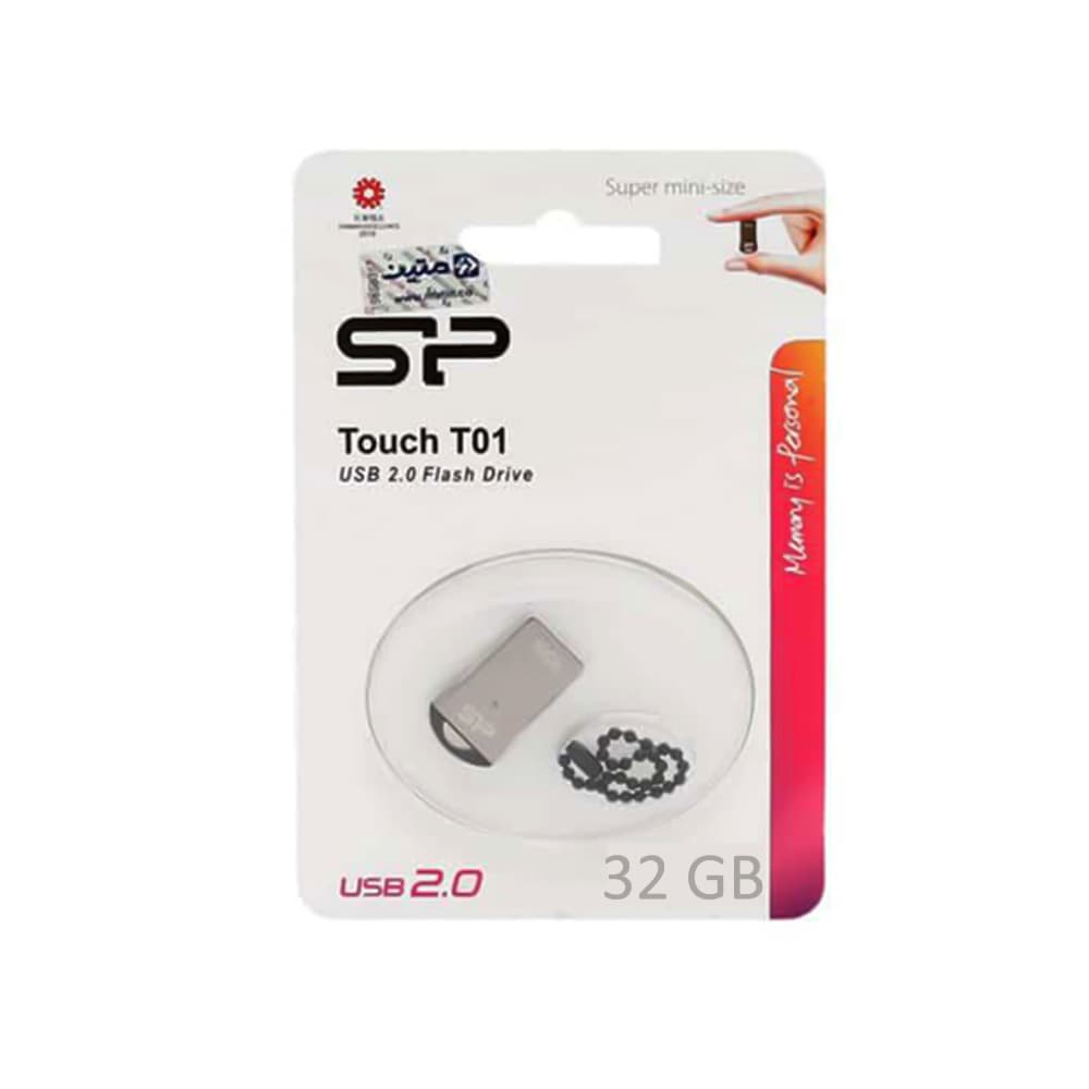 فلش مموری سیلیکون پاور مدل Silicon Power Touch T01 ظرفیت 32 گیگابایت گارانتی متین