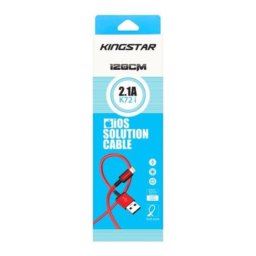 کابل شارژ آیفون کینگ استار مدل K72 i — تصویر ۲