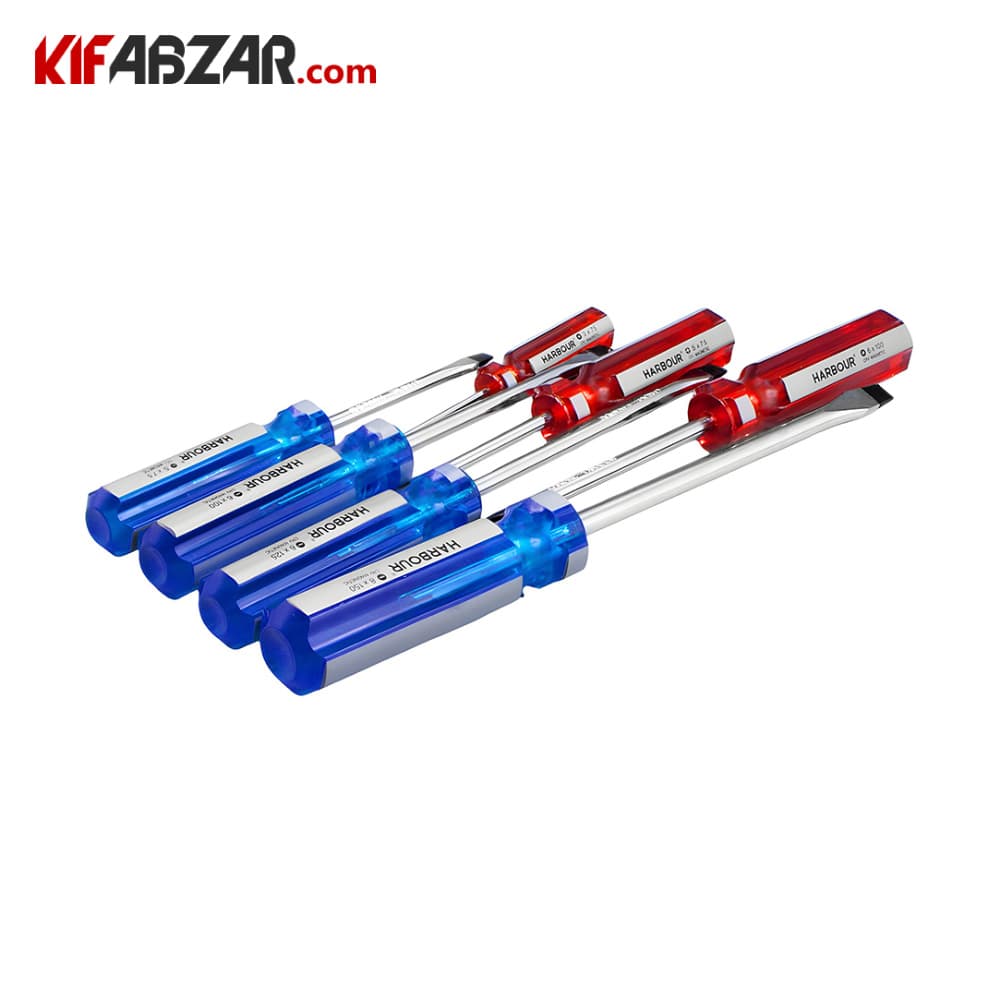 پیچ گوشتی دسته کریستالی کیفی 7 عددی هاربر مدل H7000P — تصویر ۴