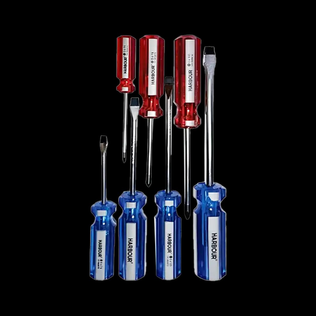 پیچ گوشتی دسته کریستالی کیفی 7 عددی هاربر مدل H7000P — تصویر ۲