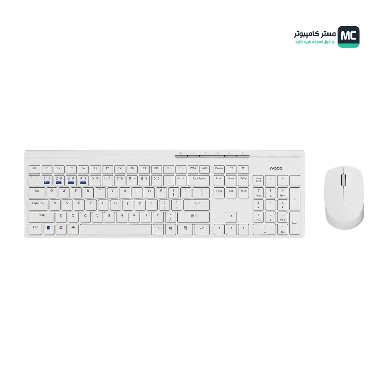 کیبورد و موس رپو 8110M Multi Mode White
