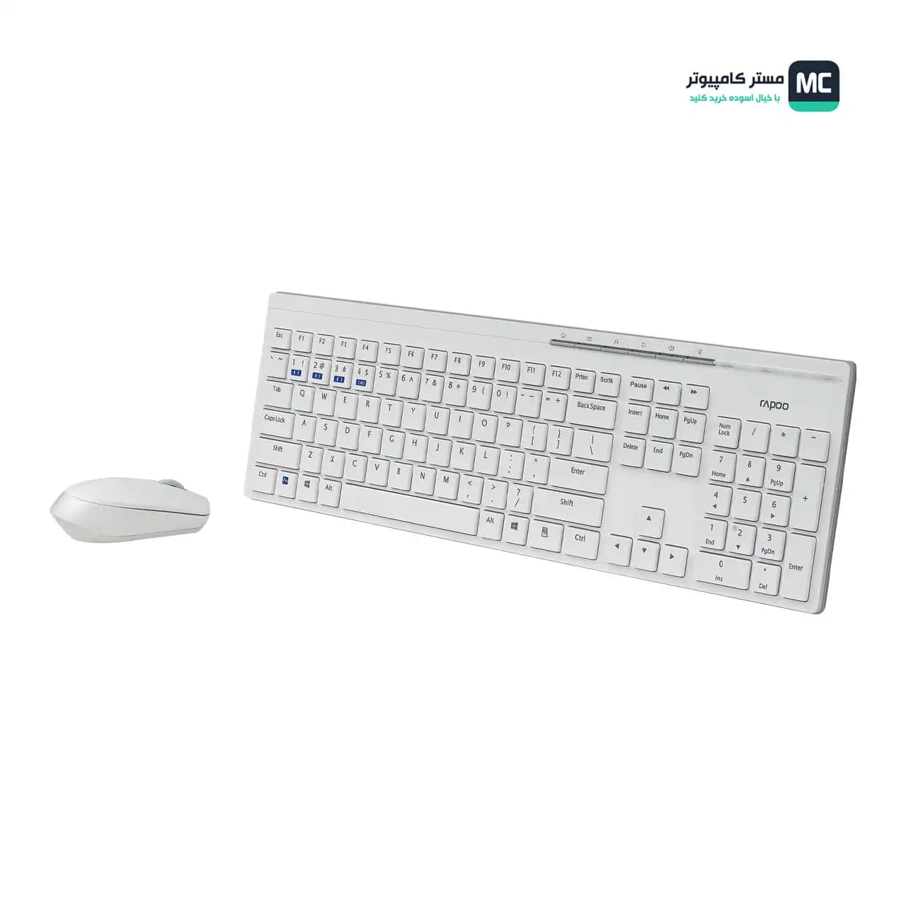 کیبورد و موس رپو 8110M Multi Mode White — تصویر ۳