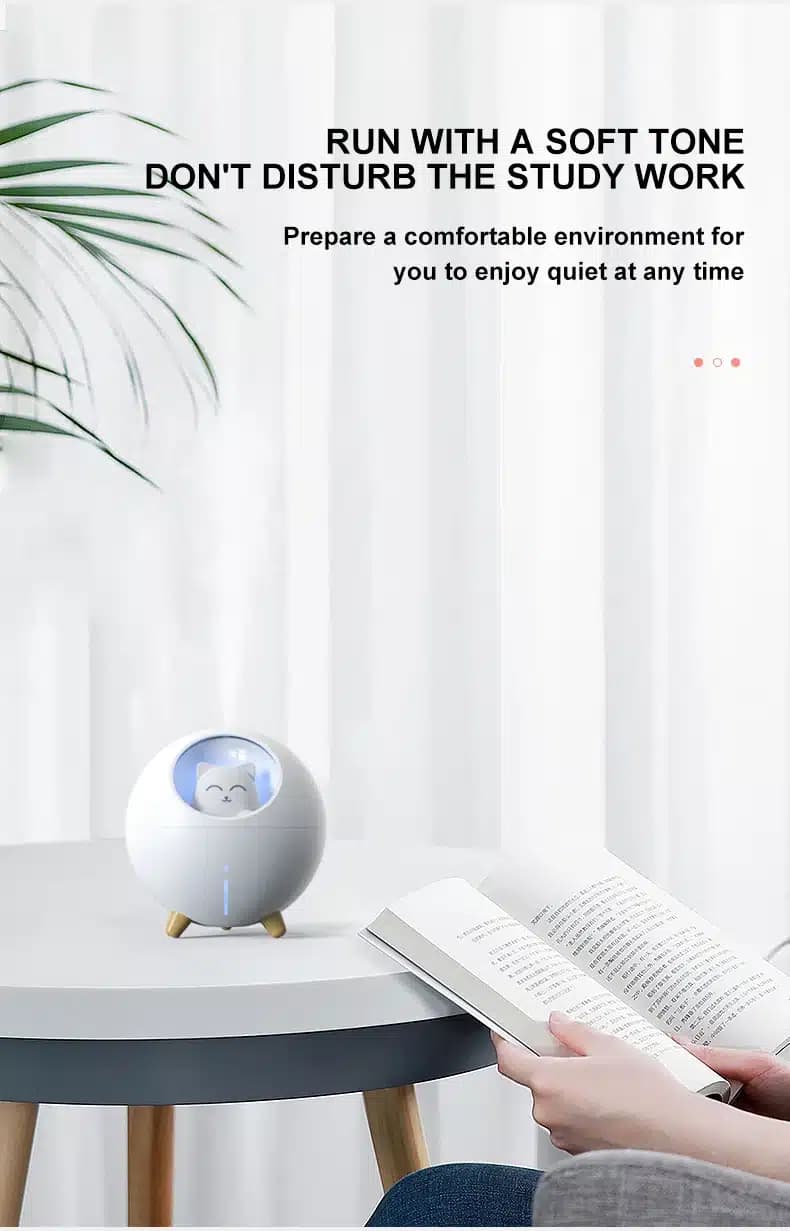 دستگاه بخور و رطوبت ساز سرد مدل Planet Cat Humidifier — تصویر ۶