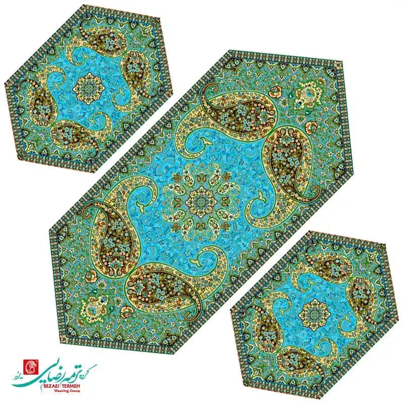 رومیزی جلو مبلی ترمه طرح سپند — تصویر ۳