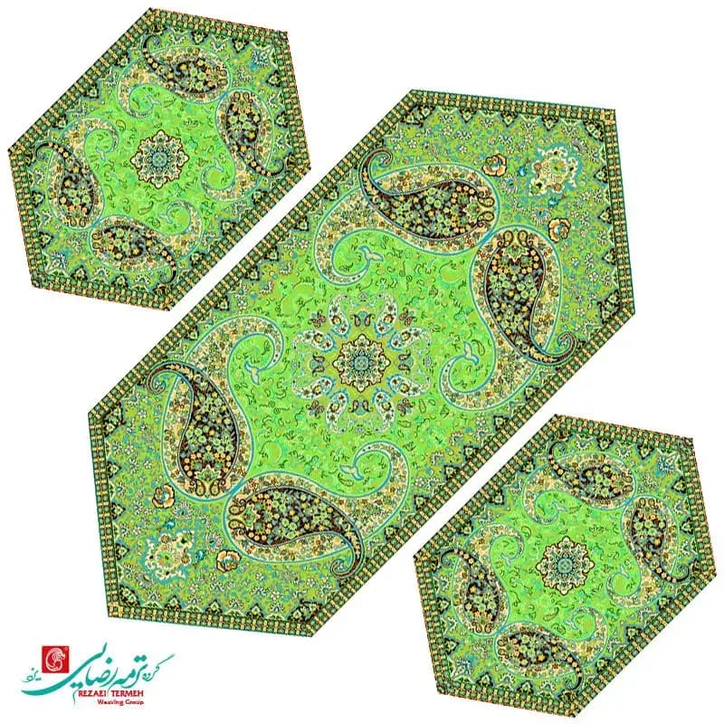 رومیزی جلو مبلی ترمه طرح سپند — تصویر ۵