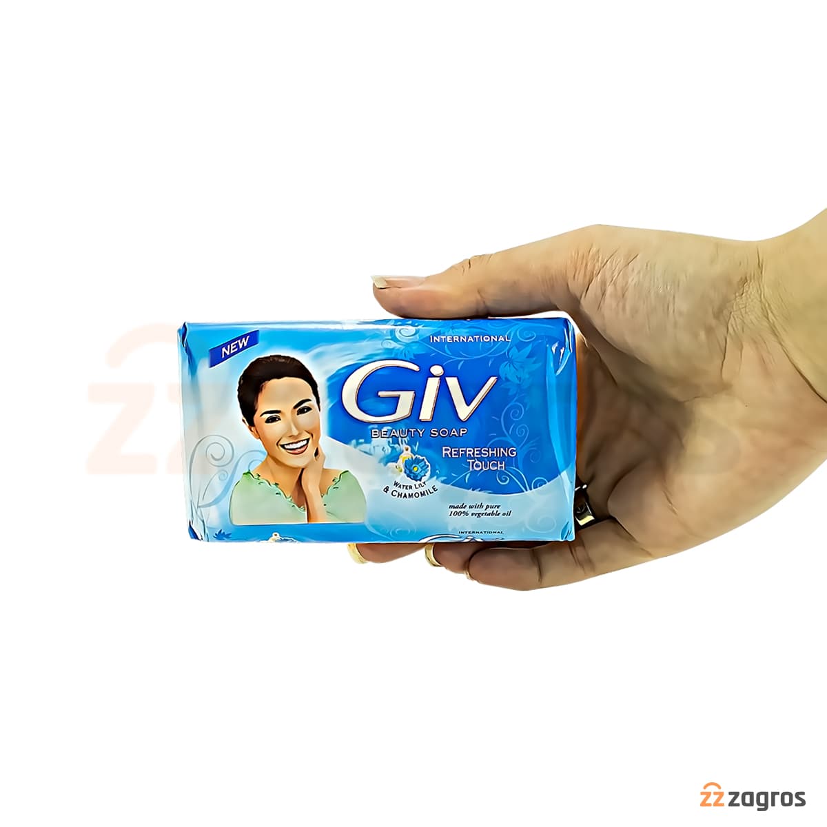 صابون جیو Giv مدل Refreshing Touch حاوی عصاره گل سوسن و بابونه 140 گرم — تصویر ۳