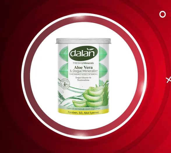 صابون دالان سری Fresh & Minerals حاوی عصاره آلوئه ورا و مواد معدنی طبیعی بسته 4 عددی — تصویر ۵