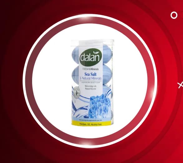 صابون دالان سری Fresh & Minerals حاوی نمک دریا و مواد معدنی طبیعی بسته 4 عددی — تصویر ۵