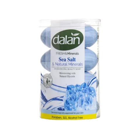 صابون دالان سری Fresh & Minerals حاوی نمک دریا و مواد معدنی طبیعی بسته 4 عددی — تصویر ۴