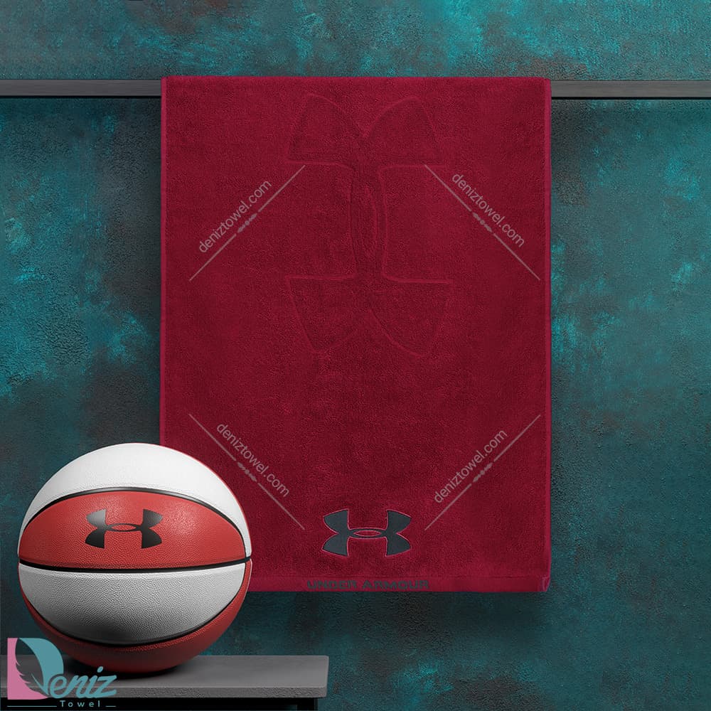 حوله ورزشی under armour زرشکی طوسی