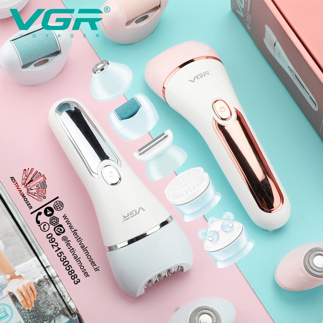 اپیلاتور شش کاره وی جی آر مدل V-733 — تصویر ۲
