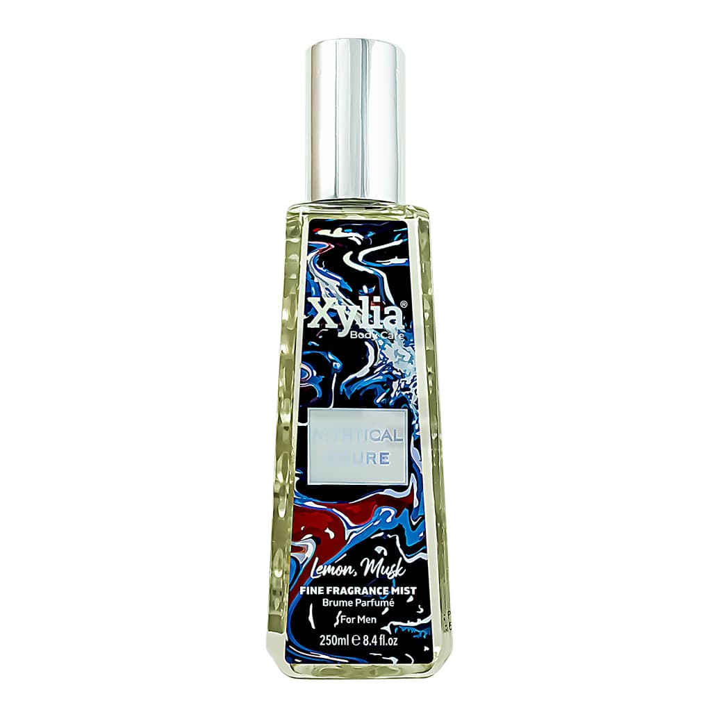 میست بدن و مو مردانه Xylia مدل Mystical Azure با رایحه مشک و لیمو 250 میل — تصویر ۴