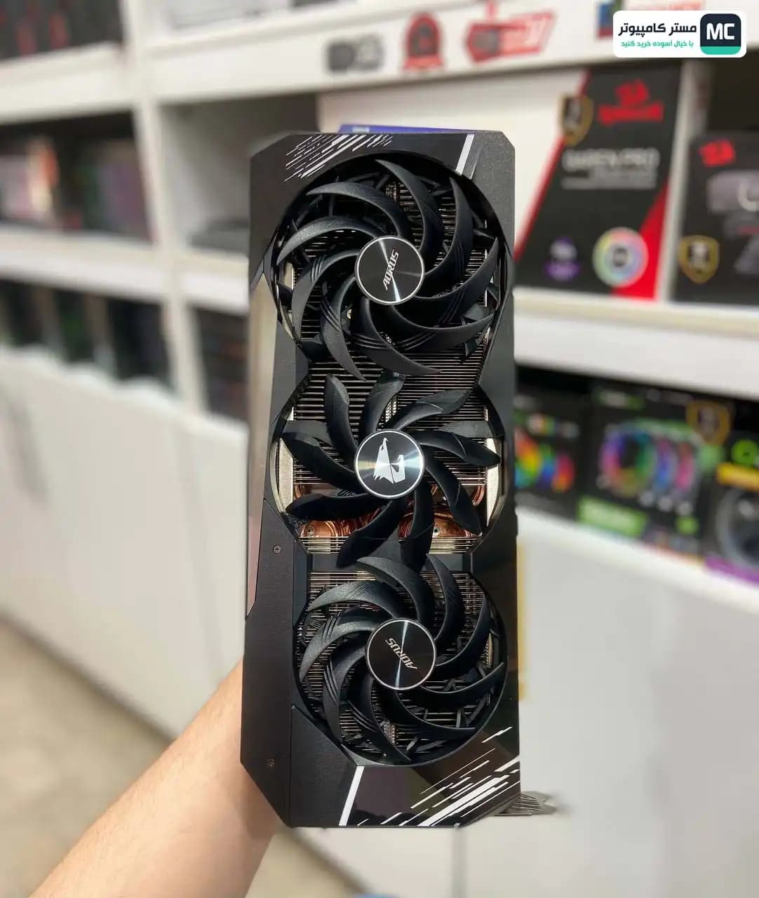 کارت گرافیک گیگابایت AORUS GeForce RTX 3080 Ti MASTER 12G (دسته دوم) — تصویر ۳