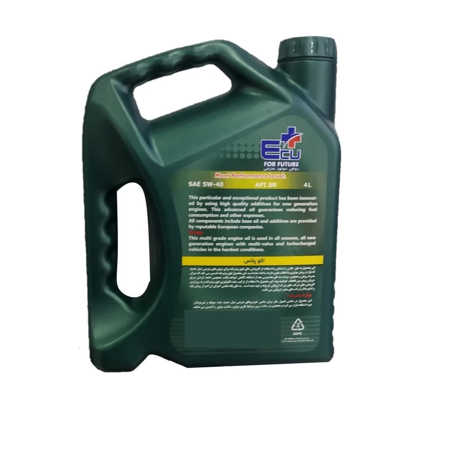 روغن موتور اکوپلاس مدل SN 5W40 – حجم 4 لیتر — تصویر ۲