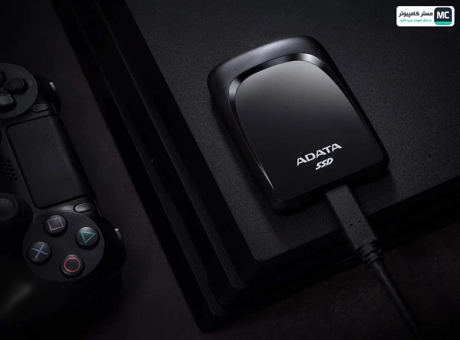 هارد اس اس دی اکسترنال ای دیتا مدل SC680 240GB Black Type-C — تصویر ۲