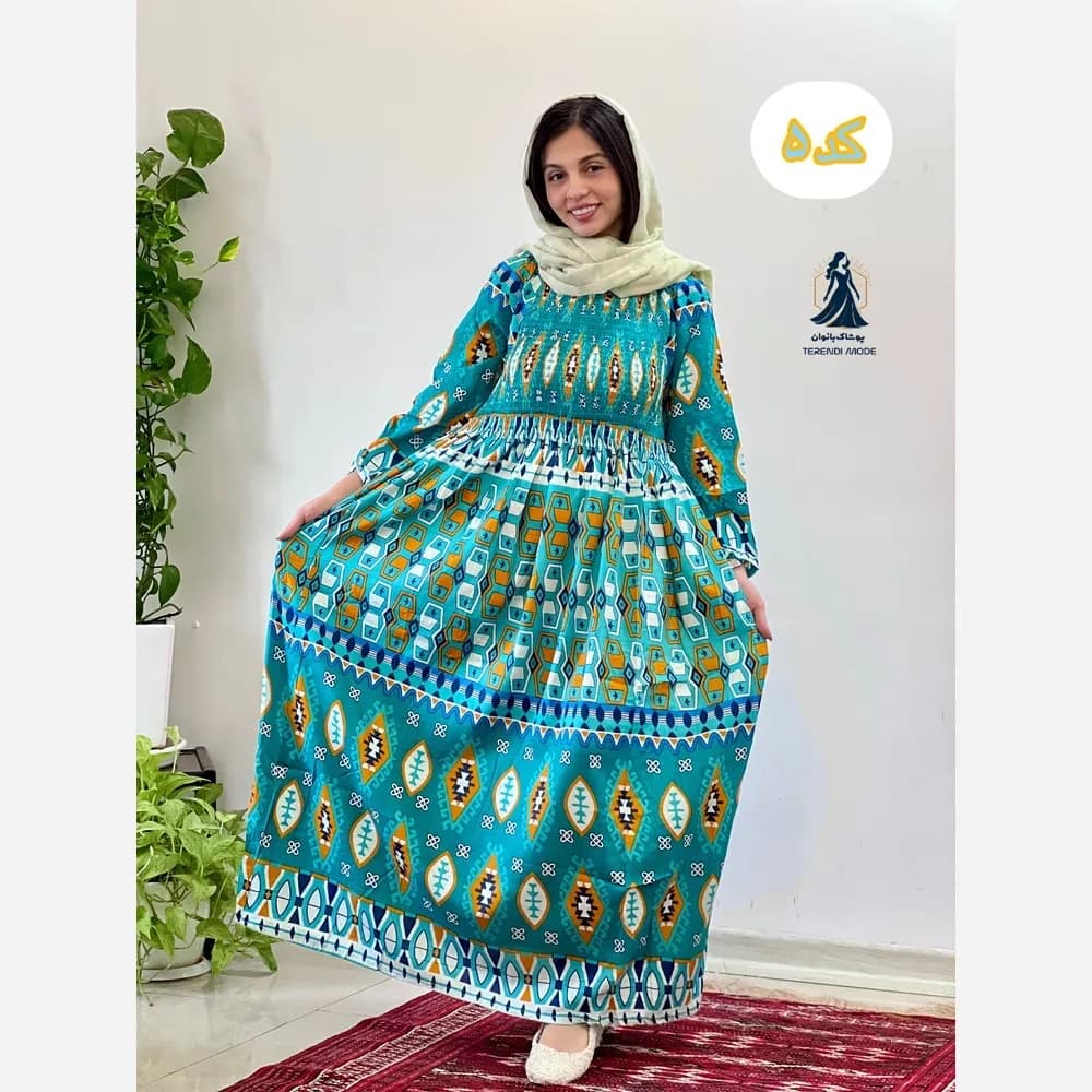 ساحلی کریشه هندی نخ وارداتی فری سایز کش دوزی شده — تصویر ۲