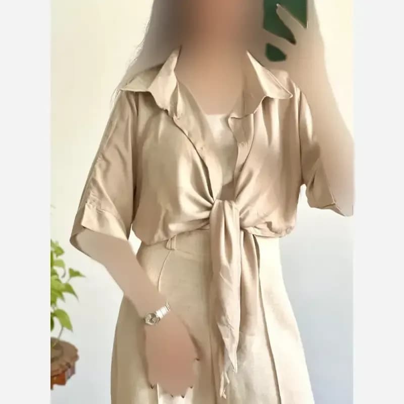 شومیز نخی گره ای خنک و تابستانه — تصویر ۱۱