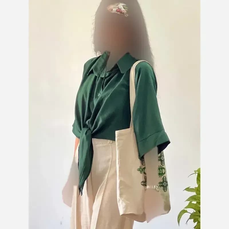 شومیز نخی گره ای خنک و تابستانه — تصویر ۱۰