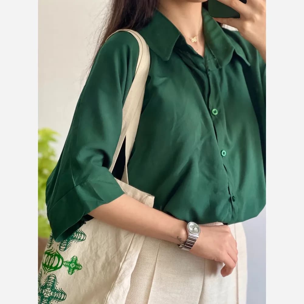 شومیز نخی گره ای خنک و تابستانه — تصویر ۲
