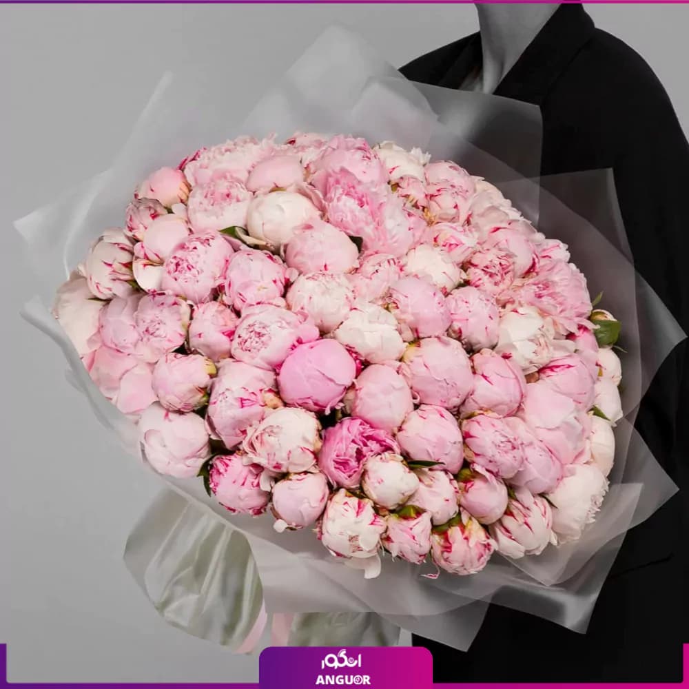 دسته گل پیونی الیسا