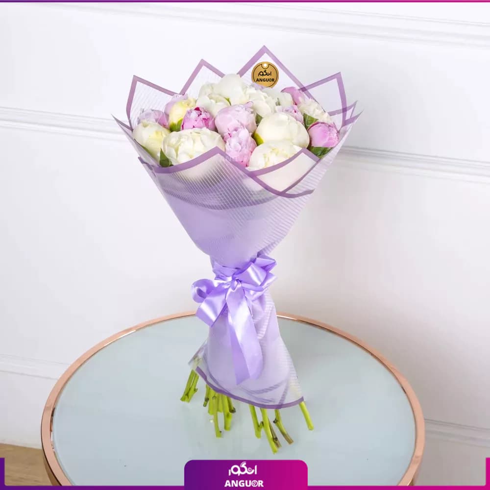 دسته گل پیونی طراوت