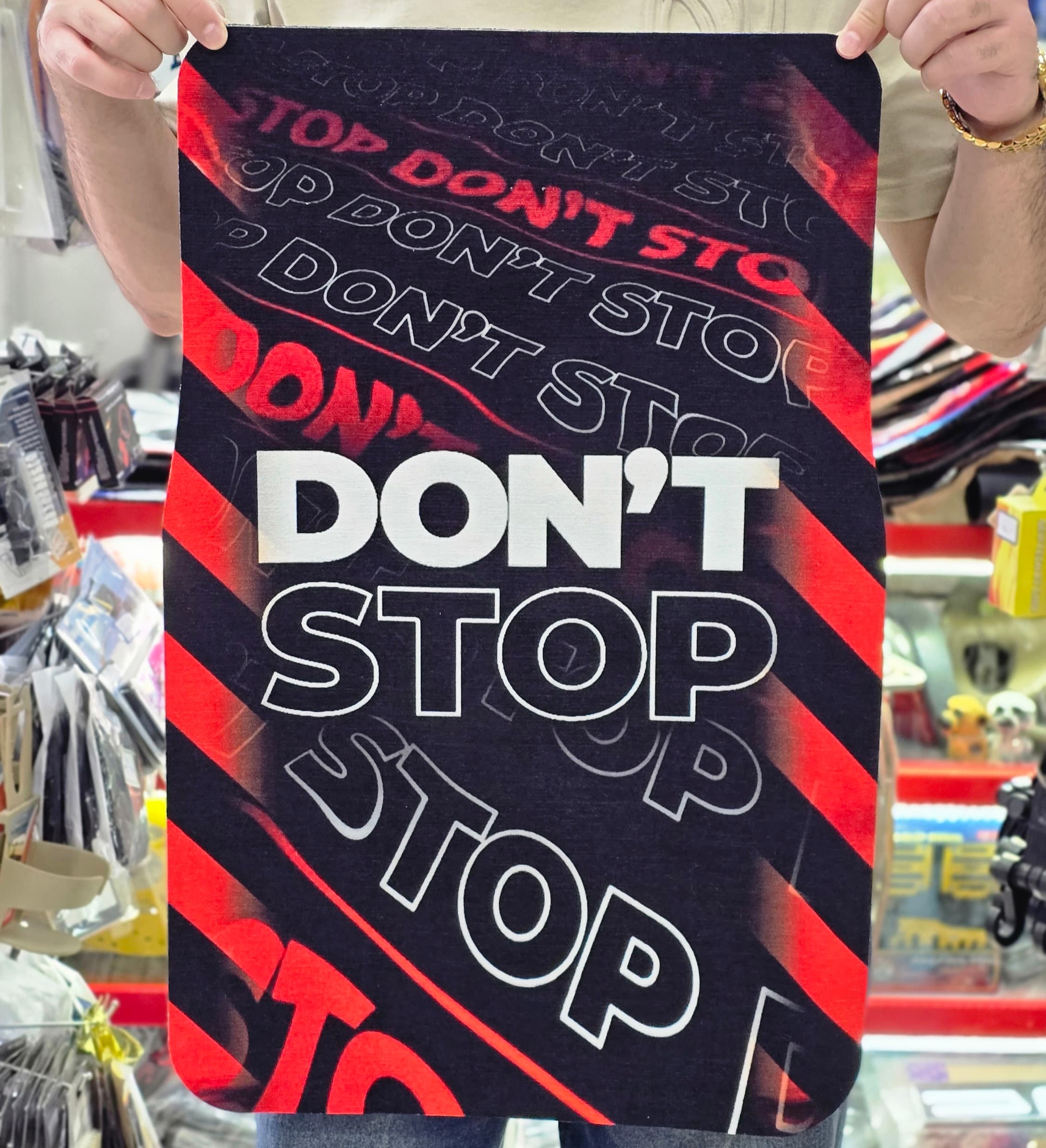 کفپوش چهار تیکه طرح dont stop