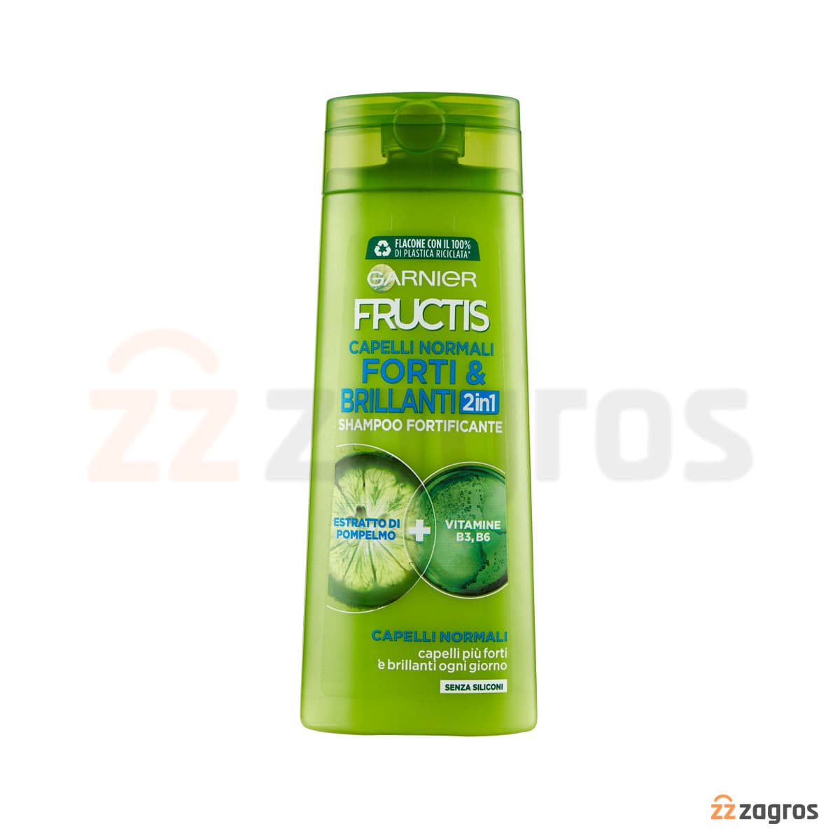 شامپو تقویت کننده و درخشان کننده 2 در 1 گارنیر Fructis حاوی عصاره گریپ فروت مناسب موهای معمولی 250 میل