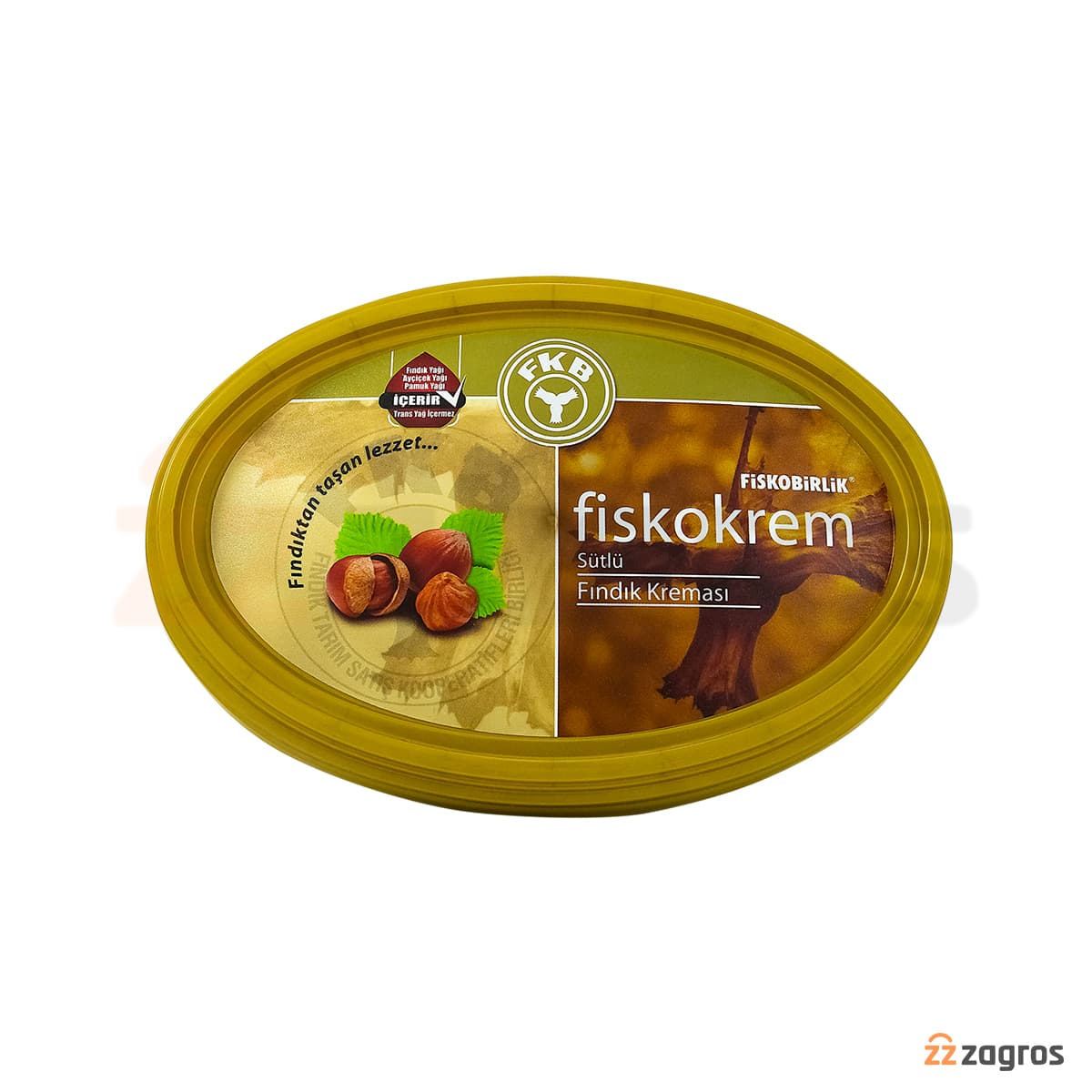 شکلات صبحانه فندقی شیری فیسکوبیرلیک Fiskokrem وزن 400 گرم — تصویر ۲