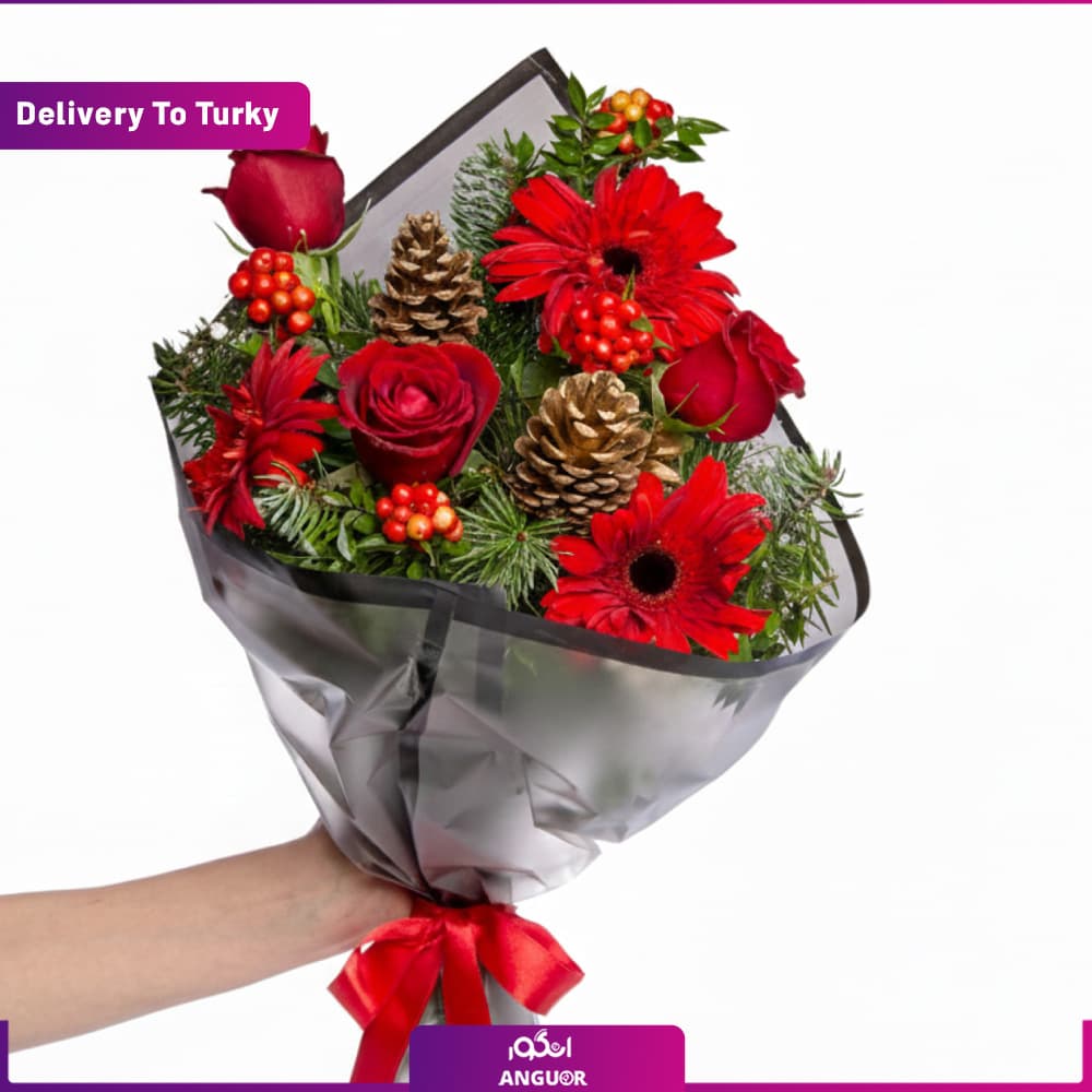 دسته گل برای کریسمس (ارسال گل به ترکیه)