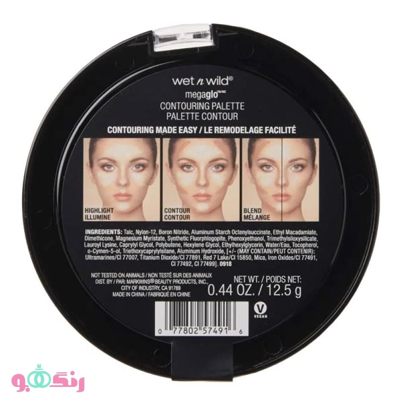 پالت کانتور وت ان وایلد Wet n Wild مدل Megaglo رنگ E7491 — تصویر ۲