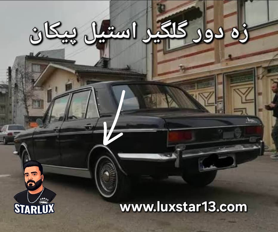 زه دور گلگیر استیل پیکان 4عددی