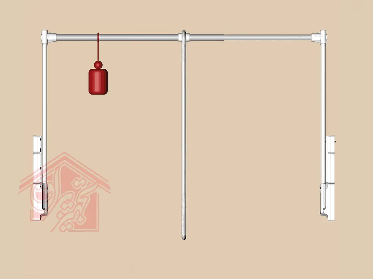 رگال آسانسوری کمد دیواری آلباتور کد MagicLift 1100 — تصویر ۸