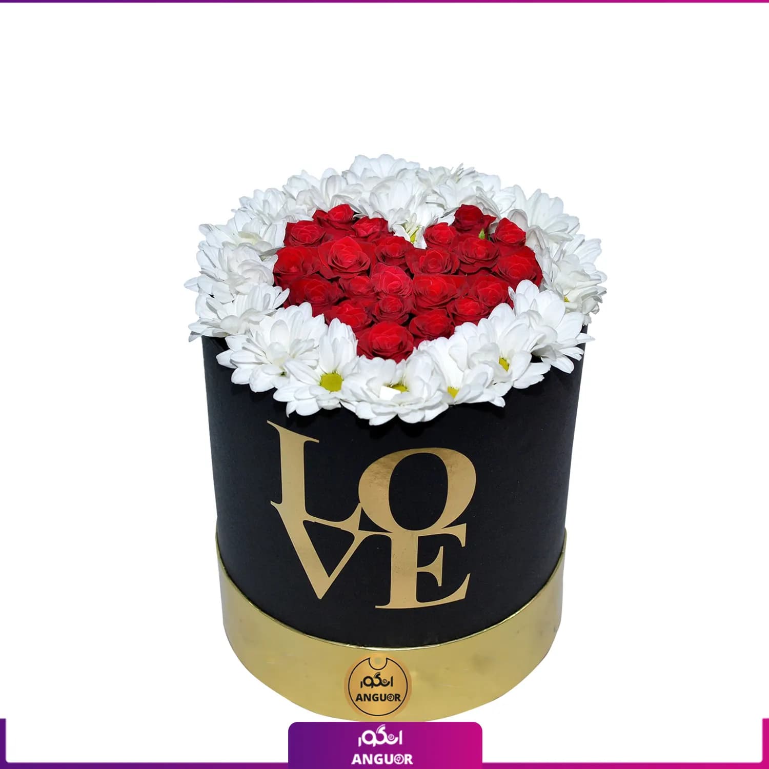 box of withe Chrysanthemum (طرح بین الملل کلاسیک)