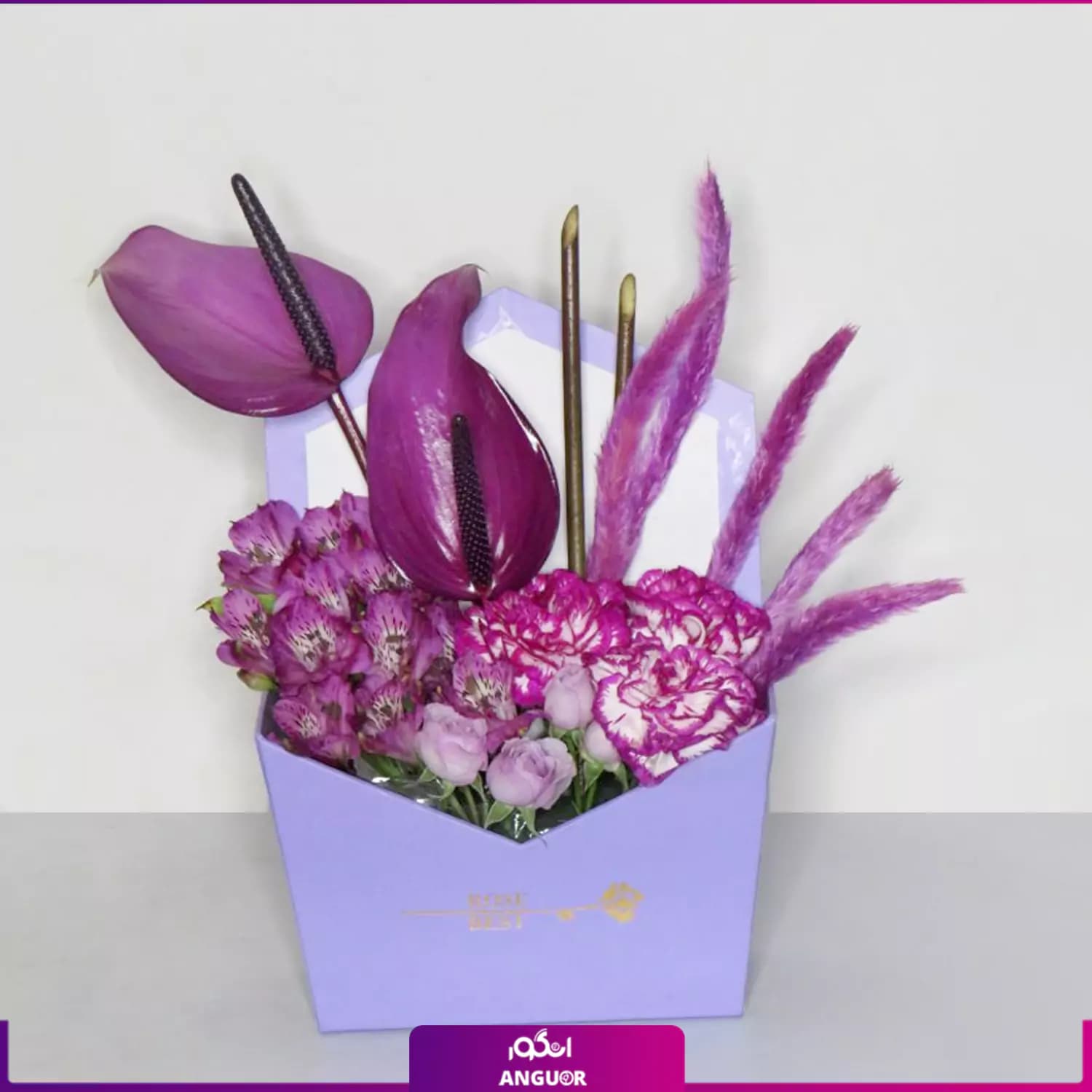 باکس گل جانِ یار (مدل پاکت نامه)