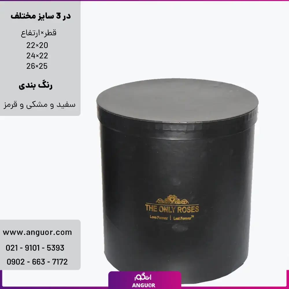 جعبه کادویی مدل استوانه box-only rosesb — تصویر ۲